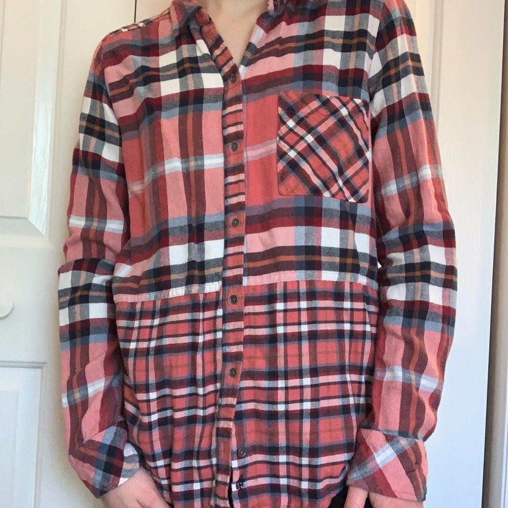 Plaid flannel top